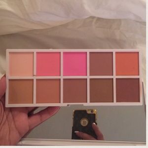 Blush and eye shadow