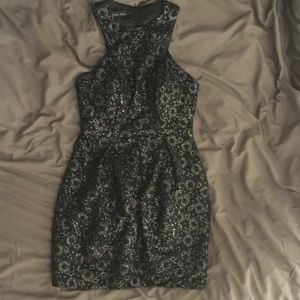 Little Black Sequin Dress