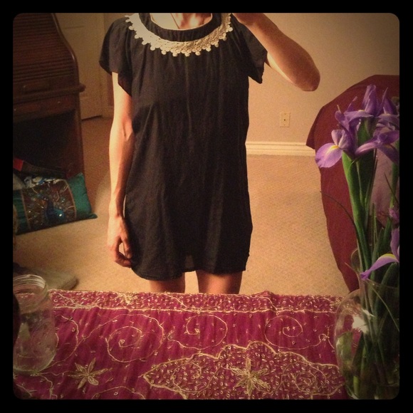 Black Silk/Cotton Dress