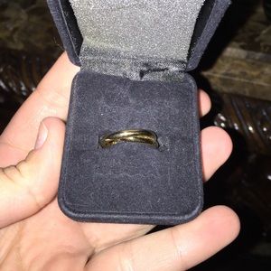 Gold toned size 8 ring