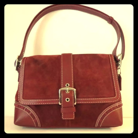 COACH BURGUNDY BAG~MINT! Make me an offer!! EUC!
