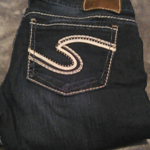 Silver capri jeans