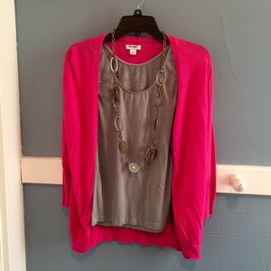 Really cute old navy cardigan with Cato tank