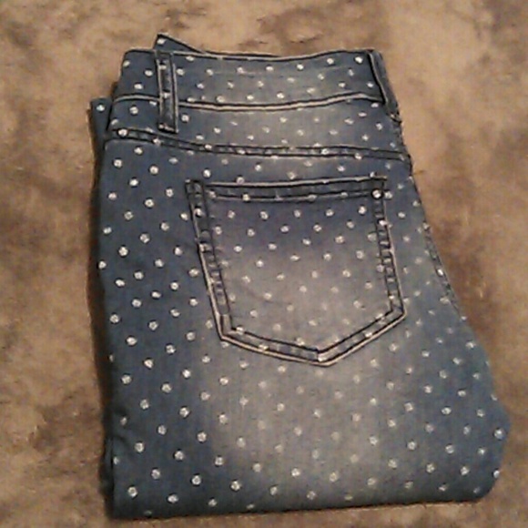 Skinny zipper jeans