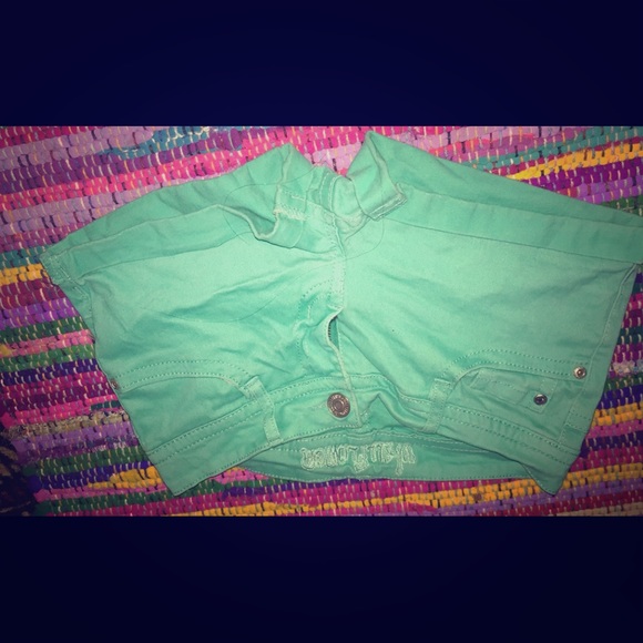 Green shorts