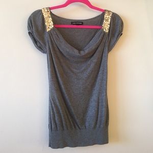 Express Top with Sequin Detail