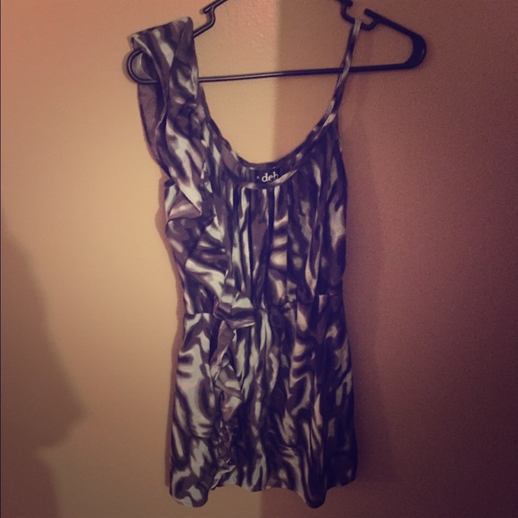 One shoulder summer dress