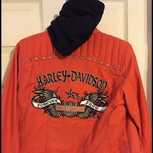 Harley Davidson motorcycle canvas jacket