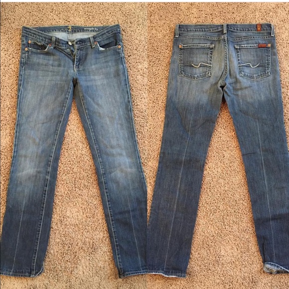 7 for all Mankind straight leg jeans