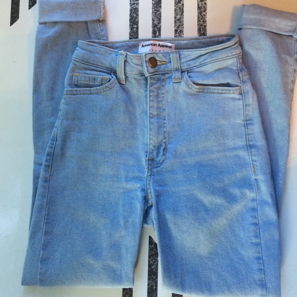 ❌SOLD❌NWOT American Apparel high waist Pencil Jean - Picture 2 of 3