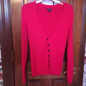 Express pink cardigan sweater XS