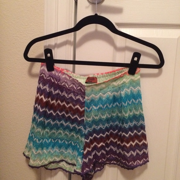 Missoni swim coverup shorts
