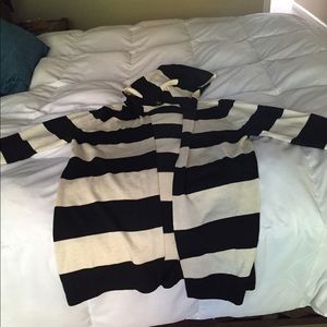 Long, hooded cardigan/jacket