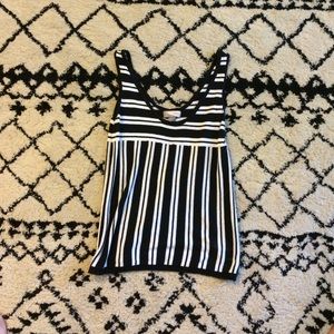 Black and White Striped Tank
