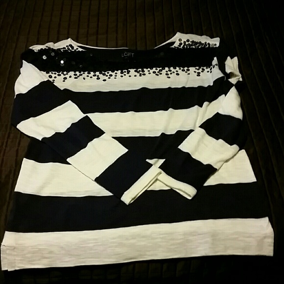 Sequined Long-sleeved Tee