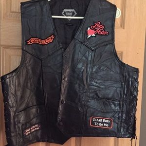 Genuine leather vest