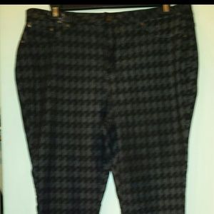 Dark Hoodstooth Skinny Pant