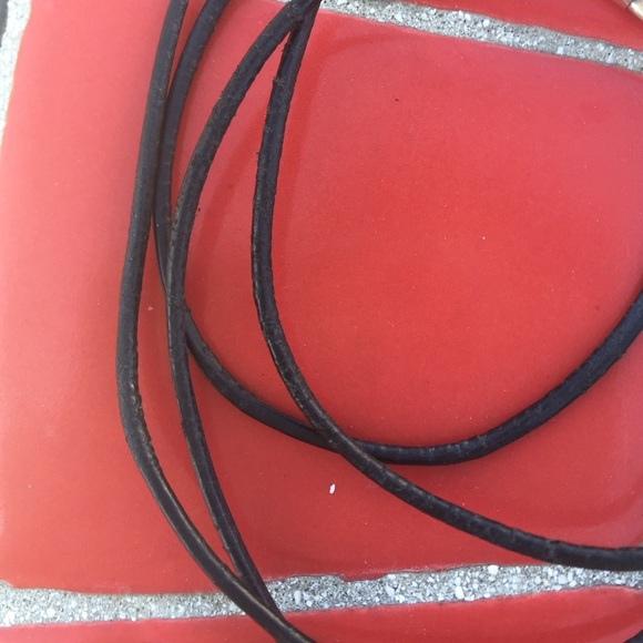 Pandora 38" Black leather cord with Sterling tips - Picture 4 of 4