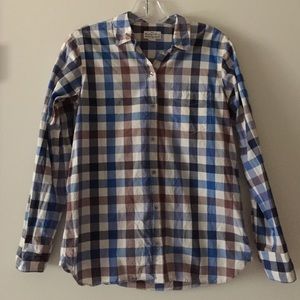 Madewell check button down