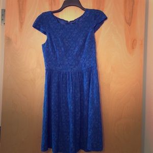 Blue lacy dress