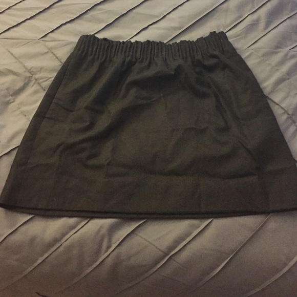 Black Wool J. Crew Skirt