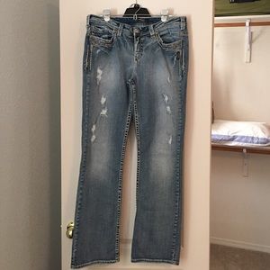 Women's Aiko silver jeans
