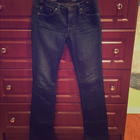AG Adriano Goldschmied Denim - AG dark wash slim boot cut Jean