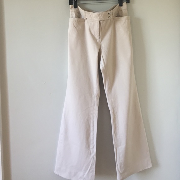 WHBM modern boot khaki pants