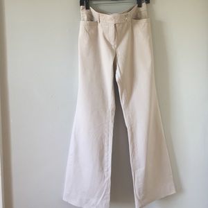 WHBM modern boot khaki pants