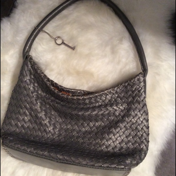 Metallic woven small Fossil purse