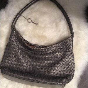 Metallic woven small Fossil purse