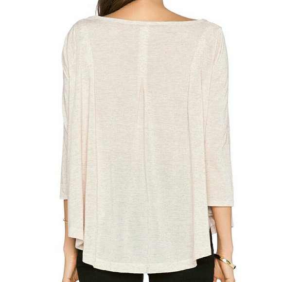 Free People Dark Oatmeal Top - Picture 2 of 6