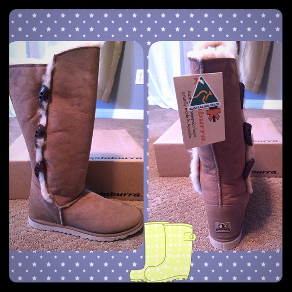 Koolaburra Tan Lambskin Tall size 10