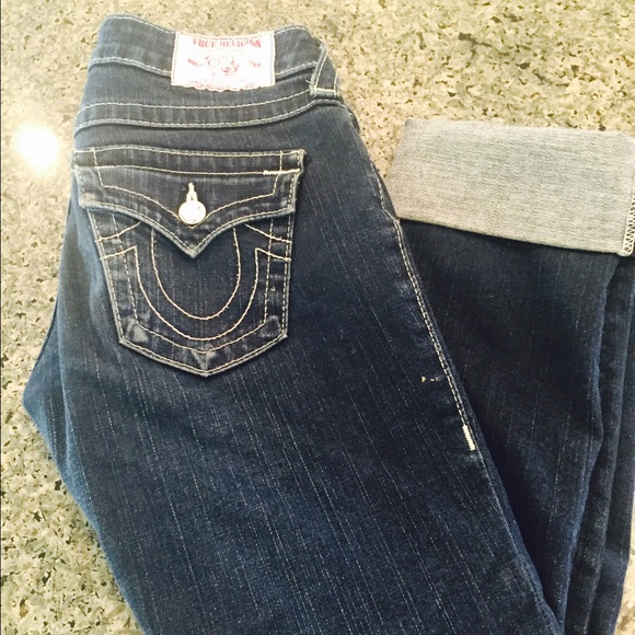 True Religion Crop Jeans - Picture 1 of 4