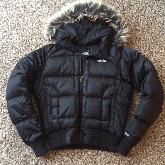 N O R T H  F A C E   black winter coat
