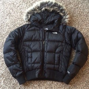 N O R T H  F A C E   black winter coat