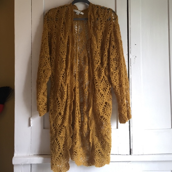 Forever 21 crochet loose cardigan.