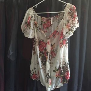 Sheer flower print