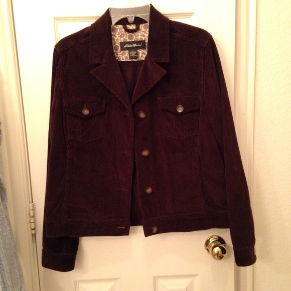 Eddie Bauer brown corduroy jacket
