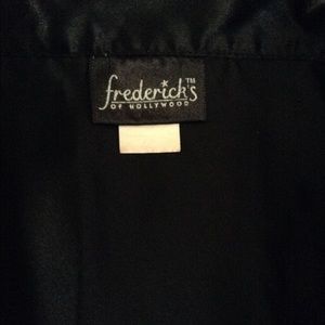 Sultry Fredericks Satin Black Pajama set