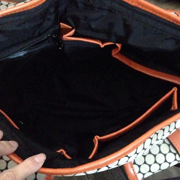 MiaBossi Reese Tangerine Diaper Bag-barely used