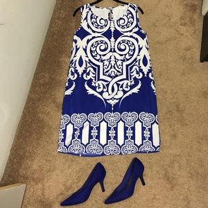 **NEW** Blue & White Sleeveless Dress SUPER CUTE!!