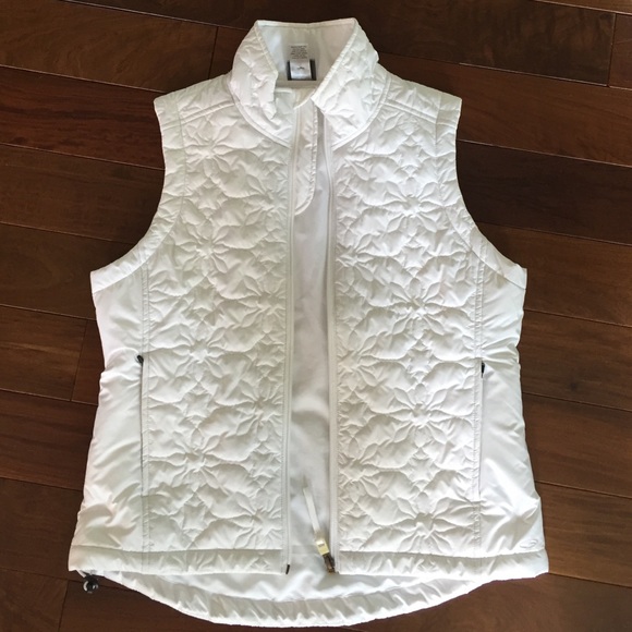 White Quilted Vest