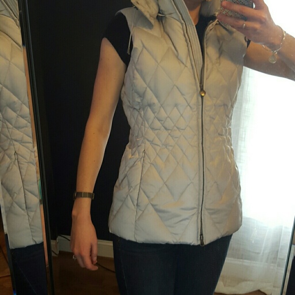 Roper silver puffer vest with detachable hood