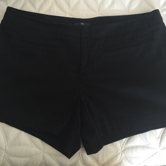 Black cotton shorts