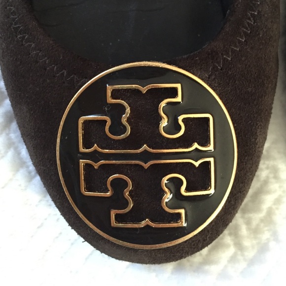 Tory Burch Brown Suede Reva size 7 - Picture 2 of 3