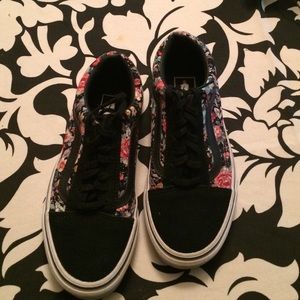 Super cute floral vans.
