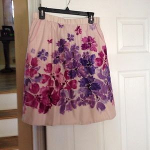 One Day Sale. Anthropologie Watercolors Cotton Skirt