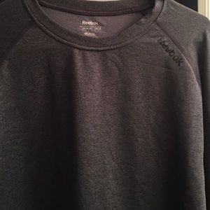 Grey and black reebok long sleeve