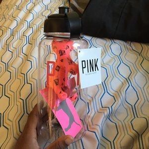 Pink water bottle